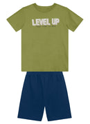 Conj. Camiseta E Bermuda Verde Claro