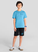 Conj. Camiseta E Bermuda Azul Claro