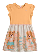 Vestido Laranja Claro