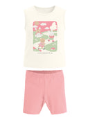 Conj. Blusa E Ciclista Natural