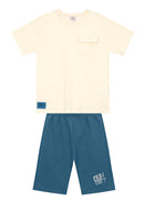 Conj. Camiseta E Bermuda Natural