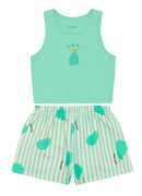 Conj. Blusa E Shorts Verde Claro