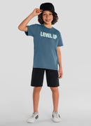 Conj. Camiseta E Bermuda Azul Claro