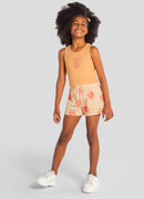Conj. Blusa E Shorts Laranja Claro