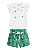 Conj. Blusa E Shorts Branco