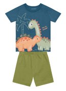 Conj. Camiseta E Bermuda Azul Claro