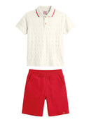 Conj. Polo E Bermuda Natural