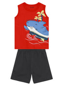 Conj. Regata E Bermuda Vermelho