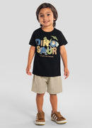 Conj. Camiseta E Bermuda Preto