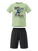 Conj. Camiseta E Bermuda Verde Claro