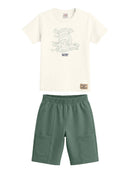 Conj. Camiseta E Bermuda Natural