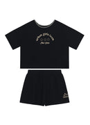 Conj. Blusa E Shorts Preto