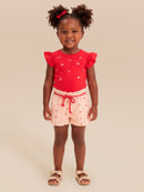 Conj. Blusa E Shorts Vermelho