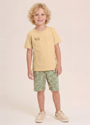 Conj. Camiseta E Bermuda Bege