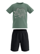 Conj. Camiseta E Bermuda Verde Escuro