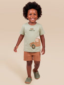 Conj. Camiseta E Bermuda Verde Claro
