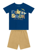 Conj. Camiseta E Bermuda Azul Escuro