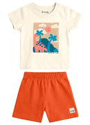 Conj. Camiseta E Bermuda Natural
