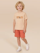 Conj. Camiseta E Bermuda Bege