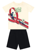 Conj. Camiseta E Bermuda Natural