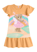 Vestido Laranja Claro