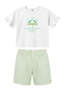 Conj. Blusa E Shorts Branco