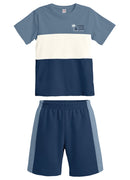 Conj. Camiseta E Bermuda Azul