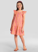 Vestido Laranja Claro