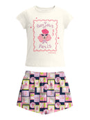 Conj. Blusa E Shorts Natural