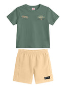 Conj. Camiseta E Bermuda Verde Escuro