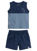 Conj. Regata E Bermuda Azul Escuro