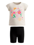 Conj. Blusa E Ciclista Natural