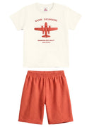 Conj. Camiseta E Bermuda Natural