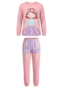 Pijama Blusa E Calça Rosa Claro