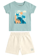 Conj. Camiseta E Bermuda Verde Claro