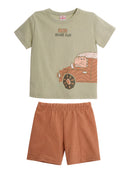 Conj. Camiseta E Bermuda Verde Claro