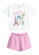 Conj. Blusa E Shorts Branco