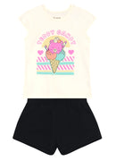 Conj. Blusa E Shorts Natural