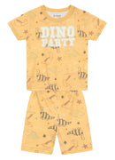 Pijama Camiseta E Bermuda Bege