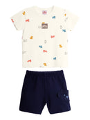 Conj. Camiseta E Bermuda Natural