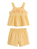 Conj. Blusa E Shorts Amarelo Claro