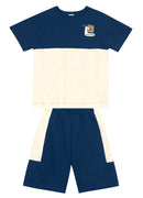 Conj. Camiseta E Bermuda Azul Escuro