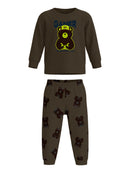 Pijama Camiseta Ml E Calça Bege