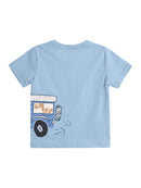 Conj. Camiseta E Bermuda Azul Claro