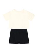 Conj. Blusa E Shorts Saia Natural