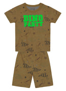 Pijama Camiseta E Bermuda Bege