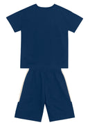 Conj. Camiseta E Bermuda Azul Escuro