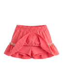 Conj. Blusa E Saia Shorts Rosa Claro